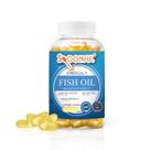 Colher de óleo de peixe ômega 3 com revestimento entérico de 2400 mg, 200 cápsulas, cápsulas gelatinosas sem burpless, de liberação rápida, fabricadas nos EUA, certificadas pela NSF