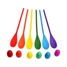 Colher de Ovo de Madeira para Brincadeiras Infantis - Jogo Educativo e Divertido