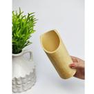 Colher De Pau Bambu Madeira Culinário 4 Peças + Suporte