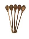Colher de Pau Madeira 34cm Kit C/ 5 Unidades