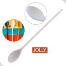 Colher De Plástico Duro Nylon Concava 41cm Branca Jolly