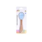 Colher De Silicone Bambu Bebe Infantil Introdução Alimentar