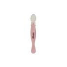 Colher de Silicone com Ponta Dupla Rosé Bebê