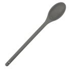 Colher de Silicone Funda em Metal e Silicone Cinza Resistente 38x6x2,5cm 1Un
