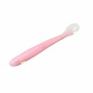 Colher de Silicone Para Bebês Rosa