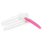 Colher de silicone rosa com estojo cajovil