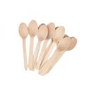 Colher de Sobremesa de Madeira a Granel Sustain 11cm - 100un