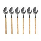 Colher de Sopa Aço Inox com Cabo de Plástico Amadeirado 6 peças - Hauskraft Colher de Sopa Aço Inox com Cabo de Plástico Amadeirado 6 peças - Hauskraft