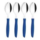 Colher De Sopa Mesa Aço Inox Plenus Tramontina Azul 4 unid