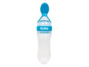 Colher Dosadora em Silicone Azul Buba Introdução Alimentação Papinha Bebê Menino Menina