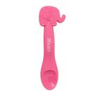 Colher em Silicone Animaizinhos Elefante Rosa - Clingo