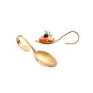 Colher Finger Food Inox Dourado Buffet Entrada Aperitivo 2un Colher Finger Food Inox Dourado Buffet Entrada Aperitivo 2un