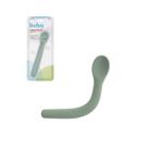 Colher Flexível em Silicone Verde Introdução Alimentar Buba