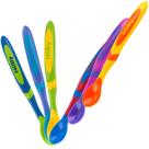 Colher Infantil Papinha Bebê Cabo Longo Colorido Nuby 6