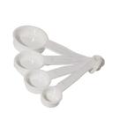 Colher medida jogo com 4 profissional - branca