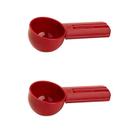 Colher Medidora de Café GoodCook 1/8 de xícara Vermelha Livre de BPA Kit com 2