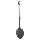 Colher Multiuso Cor Cinza Nylon Cabo Rose Aço Inox Gold Para Cozinha Colher Multiuso Cor Cinza Nylon Cabo Rose Aço Inox Gold Para Cozinha