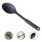 Colher Nylon 30cm Premium Resistente Reforçada Cozimento Arroz Preta