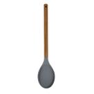 Colher para Arroz de Silicone Cinza Cabo em Madeira Acácia