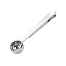Colher para café com clipe de selagem de embalagem em aço inox