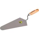 Colher para Pedreiro Reta 10 254mm 77350105 com Cabo de Madeira para Construção Tramontina