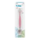 Colher Para Raspar Frutas 2 Em 1 Em Inox e 100% Silicone Baby Buba Cor:Rosa