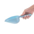 Colher pequena de comida para animais de estimação, colher de plástico para alimentação de cães e gatos, azul
