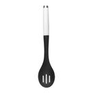 Colher Perfurada KitchenAid Nylon Branco para Servir Cozinha Utensílio Escorrer Alimentos Multiuso Antiaderente Resistente