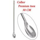 Colher Premium Inox 30cm para Sucos Drinks e Batidas Ke Home Colher Premium Inox 30cm para Sucos Drinks e Batidas Ke Home