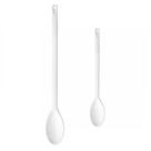 Colher Profissional Cabo Longo PP 30cm 60cm Branca 2un