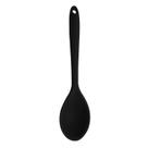 Colher Redonda Para Arroz Multiuso Preto Kit Silicone Utensilios De Cozinha Grande Reforçado 27cm