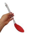 Colher Silicone Cozinha Arroz c/ Cabo 30cm em Acrílico TOP