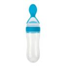 Colher silicone dosadora 90 ml azul