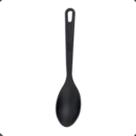 Colher Smart Preta Utensílio Resistente e Ideal para Cozinhar com Estilo