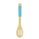 Colher Vacada Cabo Silicone Nature Plus Azul 30Cm Bambu