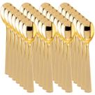 Colheres de plástico Liacere 360 unidades, 17 cm, ouro pesado, descartáveis