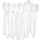 Colheres de sundae Avant Grub, extra longas, resistentes, brancas, 20 cm e 50 quilates