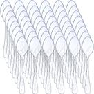 Colheres descartáveis Didaey 1000 unidades Clear Mini para sobremesas