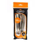 Colheres Descartáveis Linha Premium Silver Plastic 10 Unidades