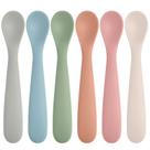 Colheres para Bebê Eascrozn 6 Unidades de Silicone, Livre de BPA, Ponta Macia