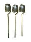 Colheres Sobremesa Vazada Dourada Descartável 14cm Kit 24un Colheres Sobremesa Vazada Dourada Descartável 14cm Kit 24un