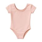 Collant Manga Curta Infantil com Forro Rosa Bailarina Poliamida Tamanho 2 Colombina