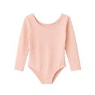 Collant Manga Longa Infantil com Forro Rosa Bailarina Poliamida Tamanho 2 Colombina