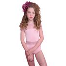 Collant Tule Poá Rosa