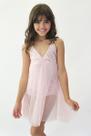 Collant Vestido Tule - Rosa Claro