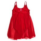 Collant Vestido Tule - Vermelho