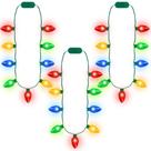 Collar Luminoso de Navidad Blowata 3 PIEZAS con 3 Modos de Destello
