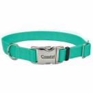 Collar para Perro Ajustable Coastal con Hebilla Metálica Teal 1.6x25-36cm