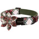 Collar para Perro Aring Pet Grande 3.2 cm de Ancho con Flor Navideña