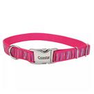 Collar para Perro Cinta Costera Rayas de Flamenco Rosa 1.6x30.5 cm